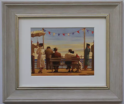 The Pier By Jack Vettriano Framed & Mounted Art Print Grey • £24