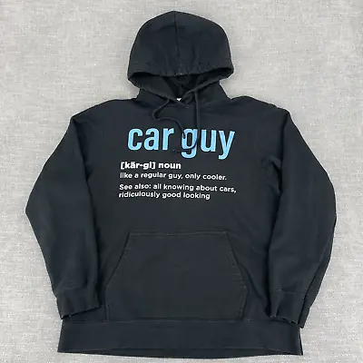 Car Guy Hoodie Adult L Muscle Car Sweatshirt Mechanic Racing Ford Chevy Mopar • $21.95