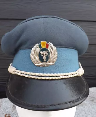 Romanian Airforce Medic?? NCO Infantry Visor Peaked Cap. Size 53 1991 • $37.30