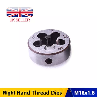 1PC M16*1.5mm Metric Thread Cutting Die Right Hand Round Threading Dies Tool UK • £6.95