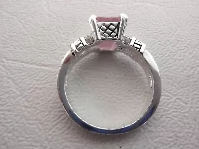 Pandora Ring Pink Cubic Zirconia S925 Ale 7 Size 54 Retired • $64.76