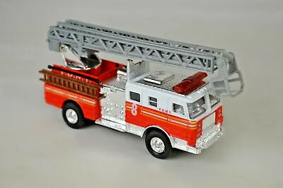  New York Fire Dept  Ladder Fire Truck 4 3/4  Long Pull-back Motor Mint Cond • $9.95