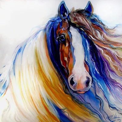 Decor  Art QUALITY CANVAS PRINT Gypsy Vanner Rogue Marcia Baldwin12x12  • $16.99