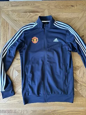 Adidas Manchester United Training Jacket Navy Blue Small • £26