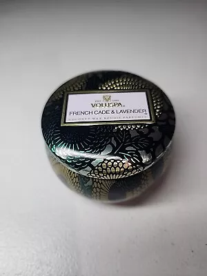 Voluspa FRENCH CADE & LAVENDER Luxury Tin Candle 4oz 113g Mini ••NEW••🎁 • $17.99