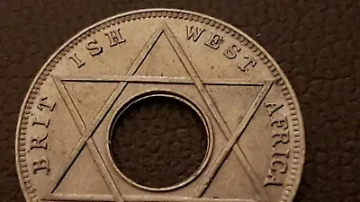 £3 • Buy BRITISH WEST AFRICA - COPPER-NICKEL ONE TENTH OF A  PENNY 1930. Circulated.