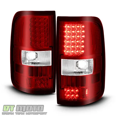 2004-2008 Ford F150 F-150 Truck Red LED Tail Lights Brake Lamps 04-08 Left+Right • $99.99