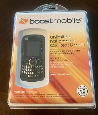 Motorola Clutch I465 - Black (Boost Mobile) Cellular Phone • $34.99