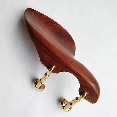 4/4 Size Stradivarius Violin Chinrest Rose Wood Screw Divided Clamp Wood Pad • $14.99