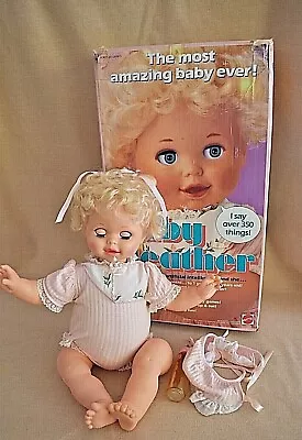 Rare Mattel Baby Heather Doll 1987 Electronic Talking Doll With Box **READ** • $149.99