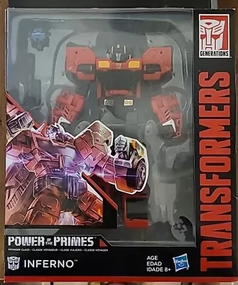 Transformers Hasbro INFERNO ACTION FIGURE Voyager Class  Power Of The Primes NEW • $39.95