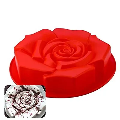 Cake Mould Silicone Silicone Mold Square Rose Cake Mould Big Family Cake Moul... • $15.79