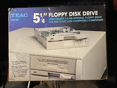 New In Box - Teac 5 1/4 Floppy Disk Drive FD-55 - 1.2 MB For IBM PC/AT Computers • $390