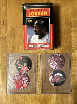 Michael Jordan 1996 Upper Deck 4 All Metal Card Set NBA *NEW Tin! 4 Pogs Also • $18