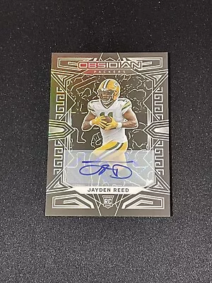 2023 Panini Obsidian Silver Signatures Auto Jayden Reed RC Packers SP SSP • $17.50