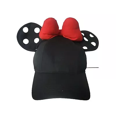 Disney Parks Minnie Mouse Ears Baseball Hat Snapback Adjustable Cap Adult • $19.99