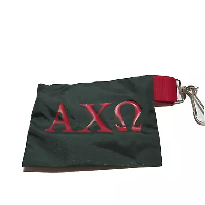 Alpha Chi Omega Nylon ID Holder Wallet Keychain NEW RETIRED RETRO LICENSED • $4.88