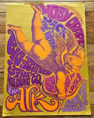 Janis Joplin Big Brother And The Holding Company At The Ark Vintage Poster 1967 • $774.99