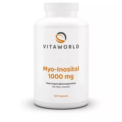 Vita World Myo-Inositol 1000mg HIGH DOSE 120 Caps Vegan Pharmacist Manufacturing • £23