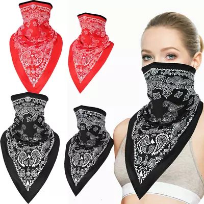 2PCS Balaclava Motorcycle Cycling Face Mask Cover Neck Gaiter Scarf Tube Bandana • $11.99