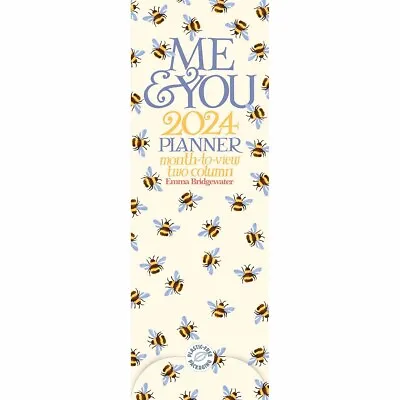 Emma Bridgewater Me & You Couples Slim Planner 2024 - Art - Month To View • £6.48