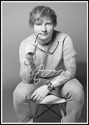 Ed Sheeran Autographed Cotton Canvas Image. Limited Edition (ES-304)x • £9.59