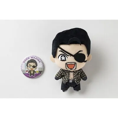 SEGA Yakuza Ryu Ga Gotoku Kiwami Goro Majima Plush Doll & Can Badge Set JAPAN • $184.75