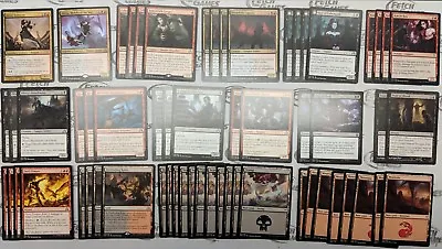 60 Card Deck - BLACK RED MAD VAMPIRES - Modern - Ready To Play - Magic MTG FTG • $56.99