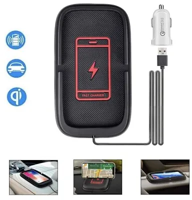 15W Fast QI Auto Wireless Car Phone Charger Pad Compatible With IPhone 14 / 15  • £14.99