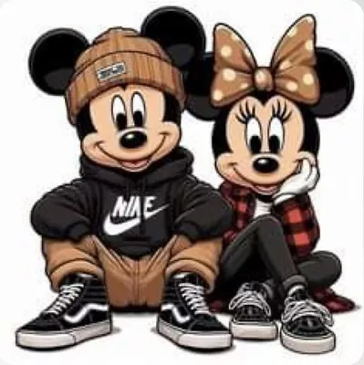 Mickey Mouse And Minnie Mouse (17) Cross Stitch Pattern • £5