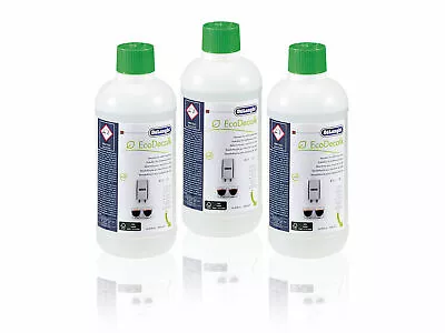 $84.99 • Buy GENUINE Delonghi DLSC500 X 3 Bottles EcoDecalk Coffee Machine Descaler 500mL