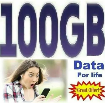 💥 Vodafone 100GB Data Sim Card Voxi PAYG For IPad Router Tabs Dongle Mobile PS4 • $6.61