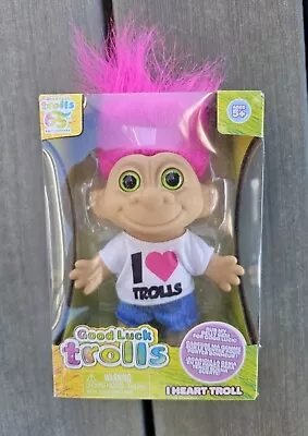 Good Luck Trolls 65th Anniversary  I Heart Troll--new In Box!! • $12.99