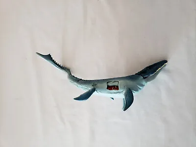 Mosasaurus Jurassic World Dinosaur Action Figure 2015 Mattel 12” W/ Submarine • $54.95