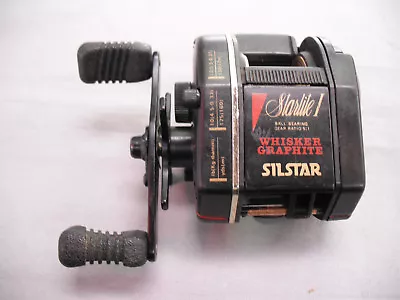 Vintage Silstar Starlite 1 Baitcasting Reel Fishing Whisker Graphite Korea VGC • $24.99