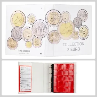2 EURO - 200 Coins ALBUM / SCHULZ Extra Strong Professional Coin Collection • £23.50