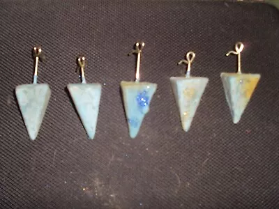 5 X Coloured -  175g - 6 Oz - Pyramid Lead Weights - Blue  - Beach / Boat • £5