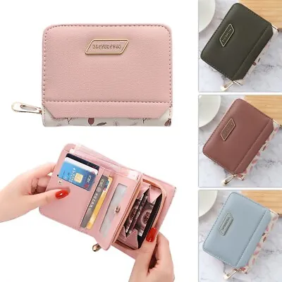 Women Short Small Money Purse Ladies Leather Folding Coin Card Holder Wallet UK • £4.99