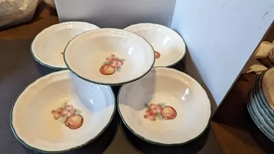 Noritake Epoch Collection Market Day Set Of 5  Bowls 8 3/4  Vg Used • $24