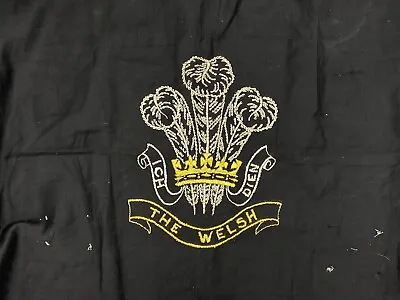 WW2 Prince Of Wales's Regimental Mourning Embroidered Pillow Panle Flag • $75.78