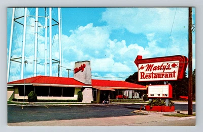 $7.99 • Buy St Augustine FL-Florida, Marty's Restaurant, Advertising, Vintage Postcard