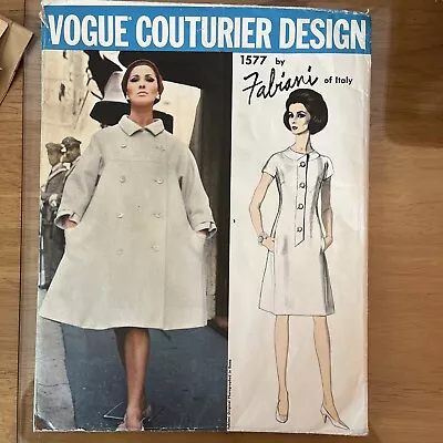 Vogue Couturier Design 1577 Fabiani Of Italy Size 10 Cut • $30