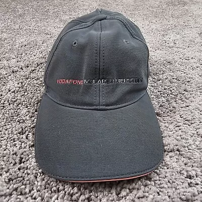 Vodafone Mclaren Mercedes Hat Cap Strap Back Mens OS Gray Lewis Hamilton Button • $16.98