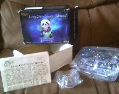 Ling Zhi Crystal Blocks (3D 58Pc Puzzle Panda) • £10