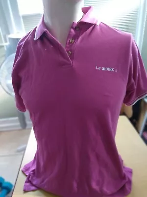 LE SHARK Sportif Mens Polo T-shirt Bright Pink Size M • £9