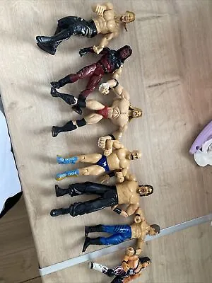 WWE Wrestling Figures Bundle Jakks Pacific Action Wrestlers Bundle B • £10