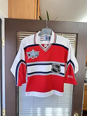 WOMENS 2001 NHL All Star Game WORLD Authentic CCM Jersey Colorado Avalanche Vtg • $75