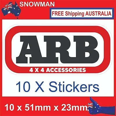 $4.69 • Buy ARB 4x4 Accessories 10 X 51mm X 23mm Decal Sticker Truck Ute Bumper 4WD