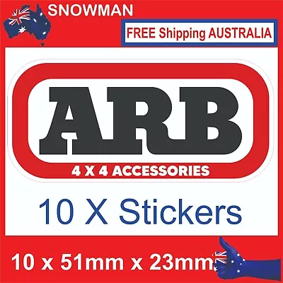 $4.69 • Buy ARB 4x4 Accessories 10 X 51mm X 23mm Decal Sticker Truck Ute Bumper 4WD