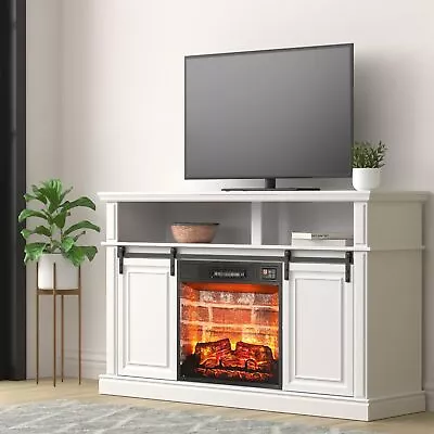 58  Fireplace TV Stand Entertainment Center For 65  TV W/23'' Electric Fireplace • $229.98